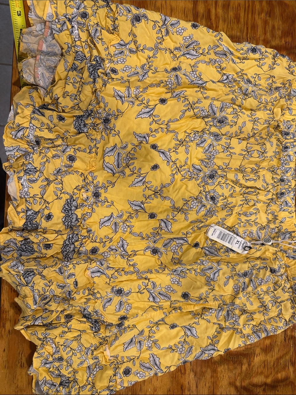 Yellow Floral Skirt